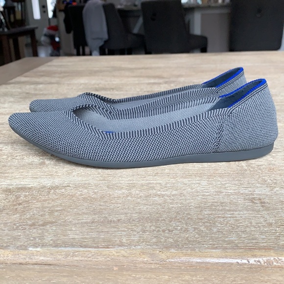 Rothy’s The Point Cloud Birdseye Gray Flats - Picture 4 of 7